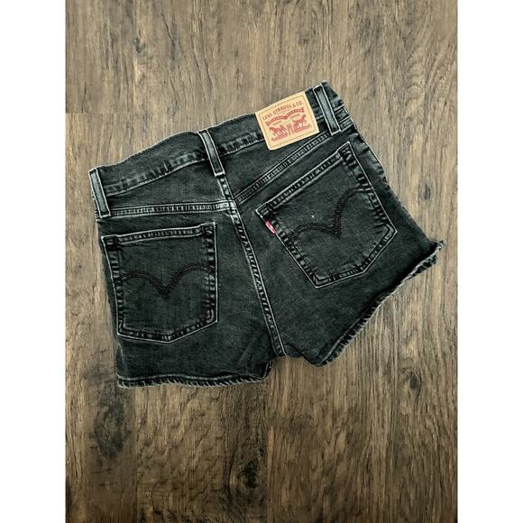 Levis Black Denim Shorts - Picture 1 of 3